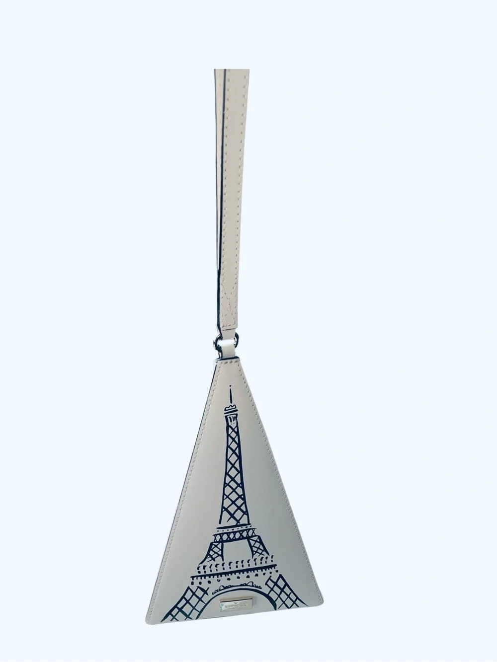 KATE SPADE MERRION SQUARE TRIANGLE EIFFEL TOWER WRISTLET IN CEMENT COLORWAY - Picture 2 of 8